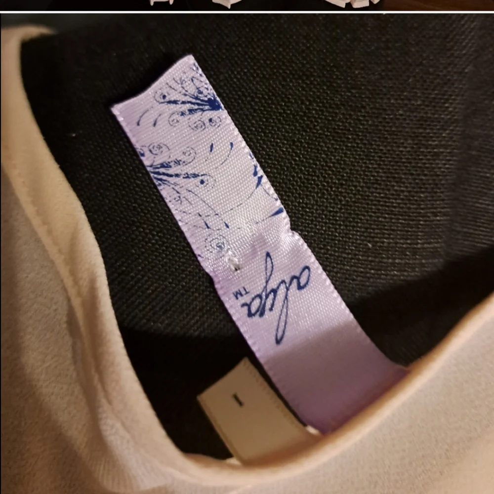 Cream/Blush Loose fit Tank Top - Picture 4 of 4
